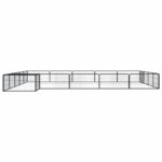 vidaXL Ohrádka pre psov 20 panelov čierna 100x50 cm práškovaná oceľ – Obrázok 3