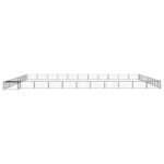 vidaXL Ohrádka pre psov 44 panelov čierna 100x50 cm práškovaná oceľ – Obrázok 3