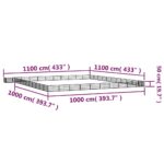 vidaXL Ohrádka pre psov 44 panelov čierna 100x50 cm práškovaná oceľ – Obrázok 6