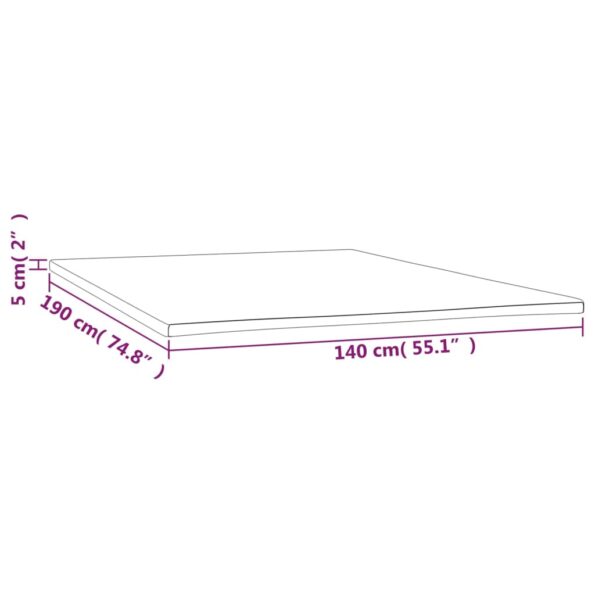 vidaXL Poťah na matrac 140x190x5 cm – Obrázok 7