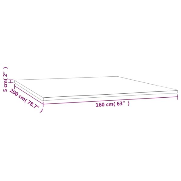 vidaXL Poťah na matrac 160x200x5 cm – Obrázok 7