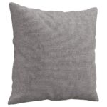 vidaXL Dekoratívne vankúše 2 ks bledosivé 40x40 cm látka – Obrázok 3