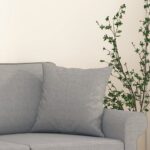 vidaXL Dekoratívne vankúše 2 ks bledosivé 40x40 cm látka – Obrázok 5