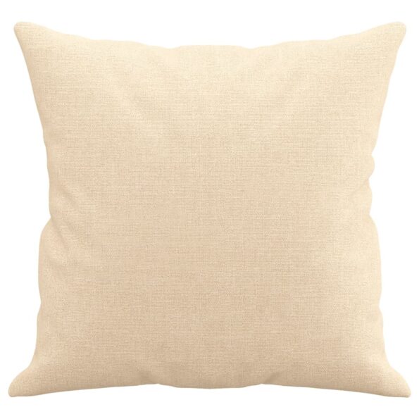vidaXL Dekoratívne vankúše 2 ks krémové 40x40 cm látka – Obrázok 4