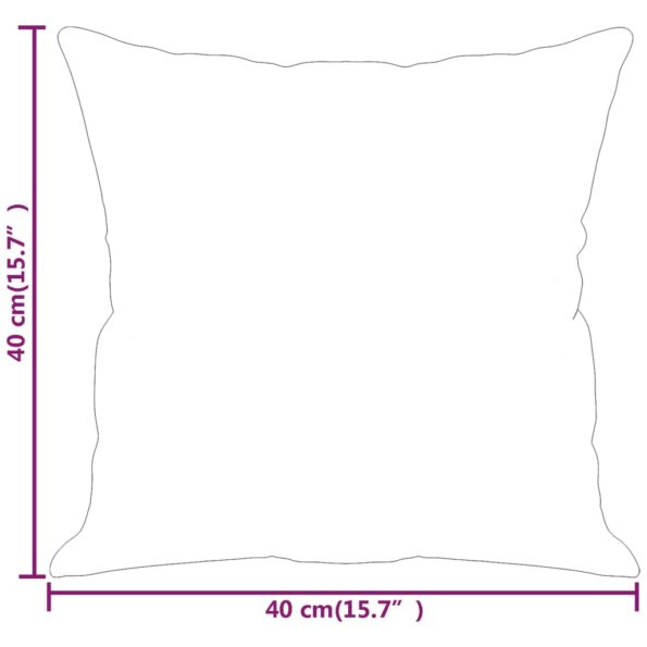 vidaXL Dekoratívne vankúše 2 ks tmavosivé 40x40 cm zamat – Obrázok 7
