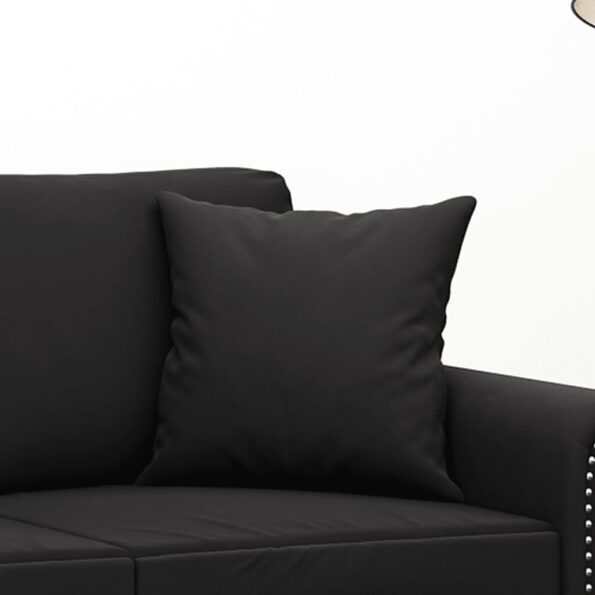 vidaXL Dekoratívne vankúše 2 ks čierne 40x40 cm zamat – Obrázok 5