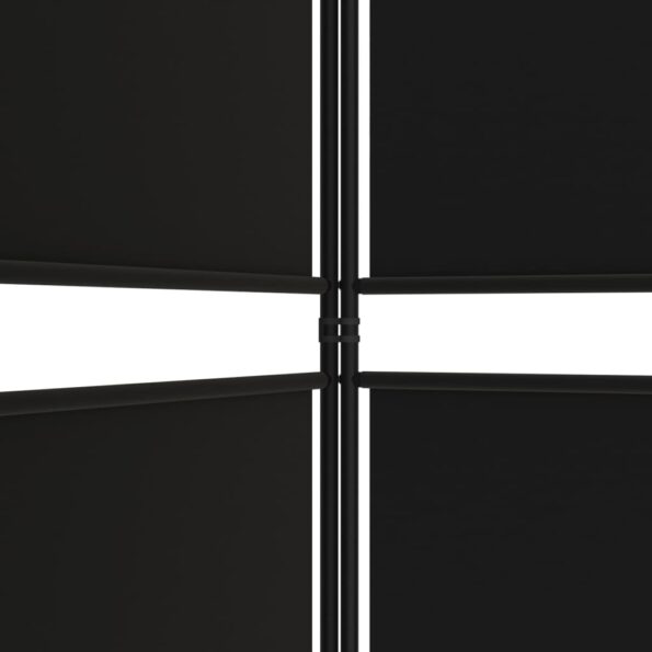 vidaXL 6-panelový paraván čierna 300x180 cm látka – Obrázok 7