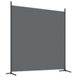 vidaXL 4-panelový paraván antracitový 698x180 cm látkový – Obrázok 6