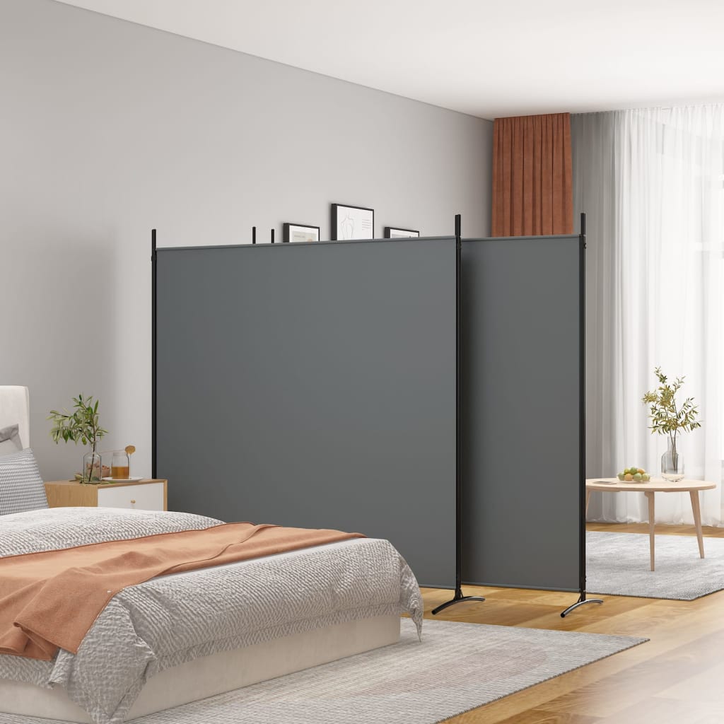 VXL8720287196822_m_en_hd_1.jpg vidaXL 4-panelový paraván antracitový 698x180 cm látkový – Obrázok 1