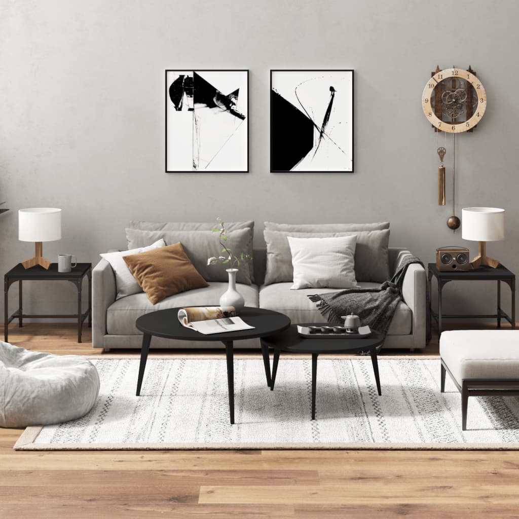VXL8720287197850_m_en_hd_1.jpg vidaXL Bočné stolíky 2 ks čierne 40x40x35 cm spracované drevo – Obrázok 1