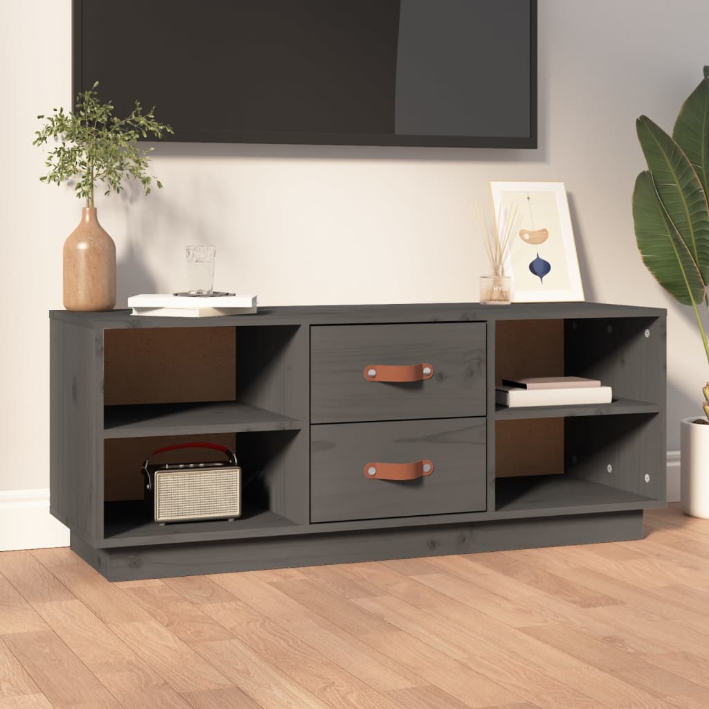 VXL8720287203124_m_en_hd_1.jpg vidaXL TV skrinka sivá 100x34x40 cm borovicový masív – Obrázok 1
