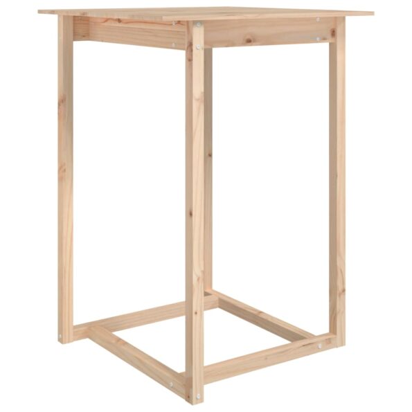 vidaXL Barový stolík 80x80x110 cm borovicový masív – Obrázok 2