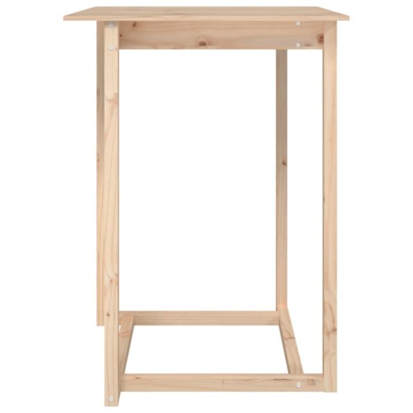 vidaXL Barový stolík 80x80x110 cm borovicový masív – Obrázok 3