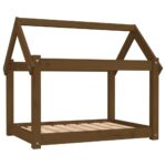 vidaXL Posteľ pre psa medová 81x60x70 cm borovicový masív – Obrázok 2