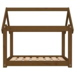 vidaXL Posteľ pre psa medová 81x60x70 cm borovicový masív – Obrázok 5