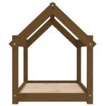 vidaXL Posteľ pre psa medová 81x60x70 cm borovicový masív – Obrázok 6
