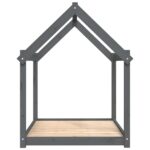vidaXL Posteľ pre psa sivá 111x80x100 cm borovicový masív – Obrázok 6