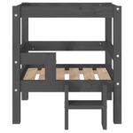 vidaXL Posteľ pre psa sivý 55,5x53,5x60 cm borovicový masív – Obrázok 5
