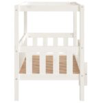 vidaXL Posteľ pre psa biela 95,5x73,5x90 cm borovicový masív – Obrázok 6
