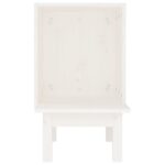 vidaXL Mačací domček biely 60x36x60 cm borovicový masív – Obrázok 4