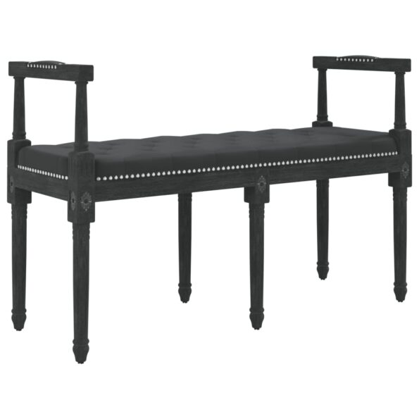 vidaXL Lavička čierna 110x40x70 cm zamat – Obrázok 2