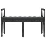 vidaXL Lavička čierna 110x40x70 cm zamat – Obrázok 3