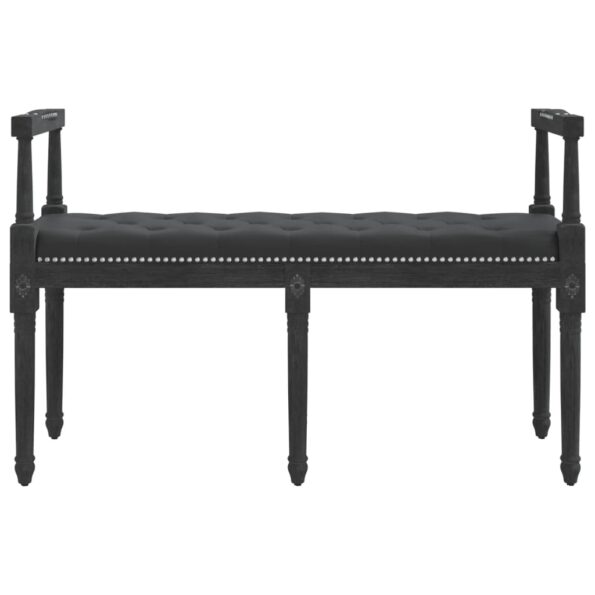vidaXL Lavička čierna 110x40x70 cm zamat – Obrázok 3