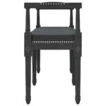 vidaXL Lavička čierna 110x40x70 cm zamat – Obrázok 4