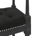 vidaXL Lavička čierna 110x40x70 cm zamat – Obrázok 5