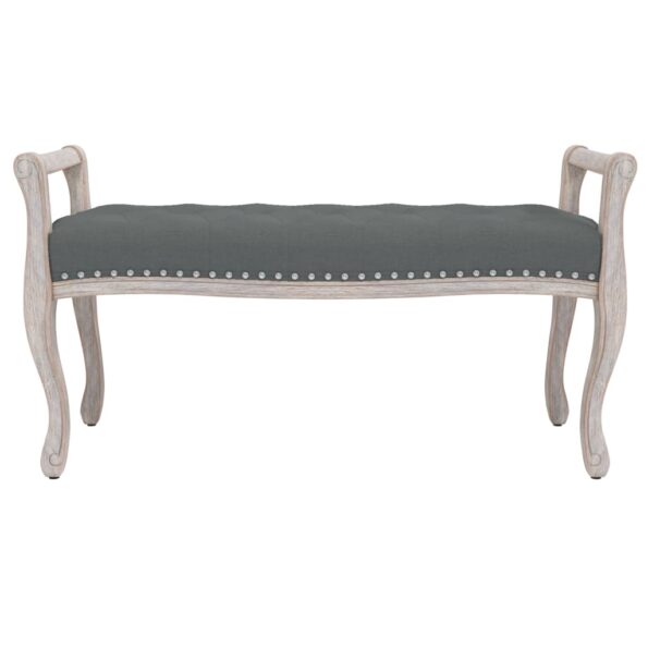 vidaXL Lavička tmavosivá 110x45x60 cm látka – Obrázok 3