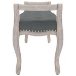 vidaXL Lavička tmavosivá 110x45x60 cm látka – Obrázok 4