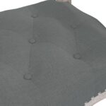 vidaXL Lavička tmavosivá 110x45x60 cm látka – Obrázok 5