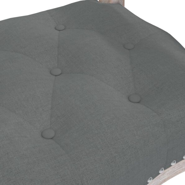 vidaXL Lavička tmavosivá 110x45x60 cm látka – Obrázok 5