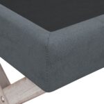 vidaXL Úložná taburetka tmavošedá 110x45x49 cm zamat – Obrázok 5