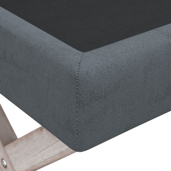 vidaXL Úložná taburetka tmavošedá 110x45x49 cm zamat – Obrázok 5