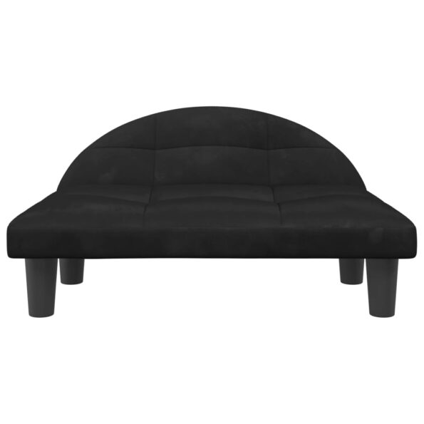 vidaXL Pelech pre psa čierny 70x52x30 cm zamat – Obrázok 3