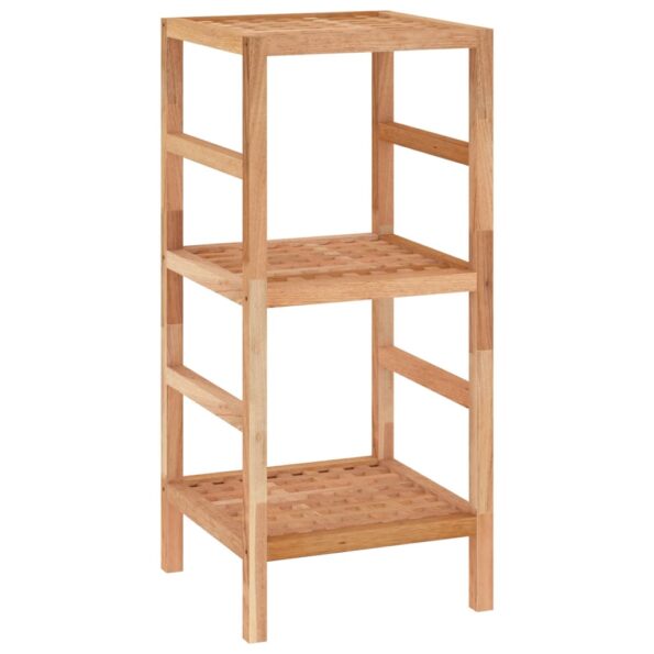 vidaXL Polica do kúpeľne 35,5x35,5x79 cm orechový masív – Obrázok 2