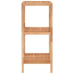 vidaXL Polica do kúpeľne 35,5x35,5x79 cm orechový masív – Obrázok 3