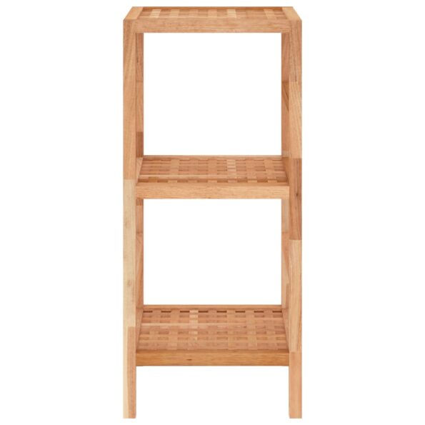 vidaXL Polica do kúpeľne 35,5x35,5x79 cm orechový masív – Obrázok 3