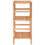 vidaXL Polica do kúpeľne 35,5x35,5x79 cm orechový masív – Obrázok 4