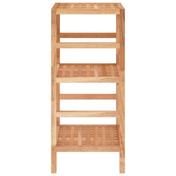 vidaXL Polica do kúpeľne 35,5x35,5x79 cm orechový masív – Obrázok 4