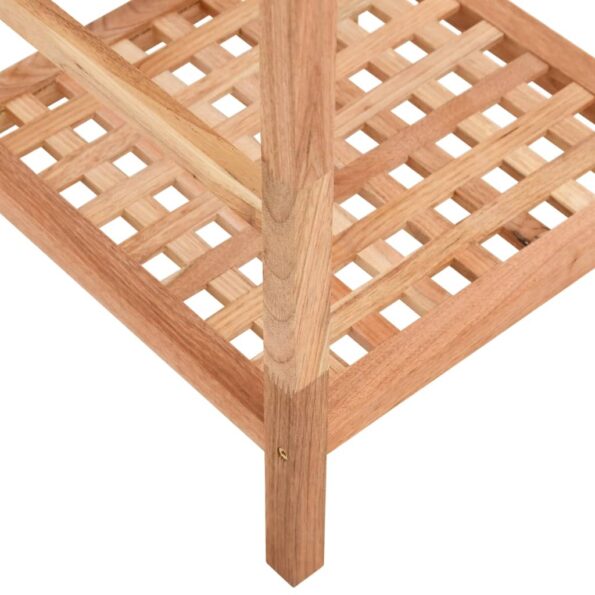 vidaXL Polica do kúpeľne 35,5x35,5x79 cm orechový masív – Obrázok 6