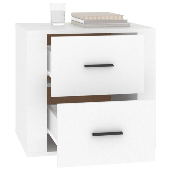 vidaXL Nočný stolík biely 50x39x47 cm – Obrázok 5