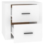 vidaXL Nočný stolík biely 50x39x47 cm – Obrázok 8