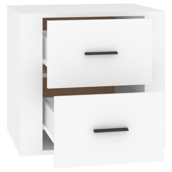 vidaXL Nočný stolík biely 50x39x47 cm – Obrázok 8