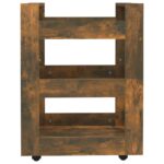 vidaXL Kuchynský vozík dymový dub 60x45x80 cm spracované drevo – Obrázok 5