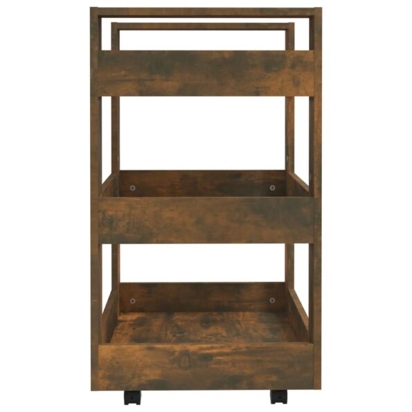 vidaXL Kuchynský vozík dymový dub 60x45x80 cm spracované drevo – Obrázok 6