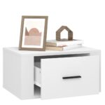 vidaXL Nástenné nočné stolíky 2 ks biele 50x36x25 cm – Obrázok 5