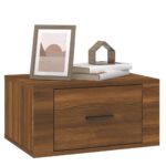 vidaXL Nástenné nočné stolíky 2 ks hnedý dub 50x36x25 cm – Obrázok 4