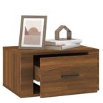 vidaXL Nástenné nočné stolíky 2 ks hnedý dub 50x36x25 cm – Obrázok 5
